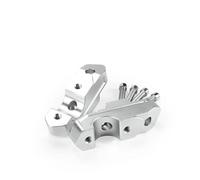 Kit Di Rialzo Manubrio Per BMW R1300GS R1300 GS 2023-2024, Estensione E Trascinamento Del Manubrio. Regolatore Telescopico Manuale. Rialzi Clip Di Aumento Dell'Altezza(Argento)