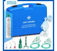 Kit di Rianimazione ossigeno con bombola non ricaricabile monouso ambu ed acc.