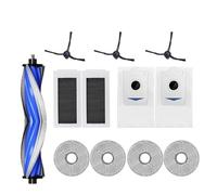 Kit Di Ricambi 12PC - Compatibile Con Ecovacs Deebot X5 OMNI / X5 PRO OMNI - Set Con 1 Spazzola Principale, 3 Spazzole Laterali, 4 Tamponi Per Mop, 2 Filtri, 2 Sacchi Per Polvere