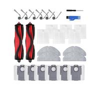 Kit di Ricambi Compatibile con I Robot Aspirapolvere per Q7 M5+ e Q7 L5+. Include 2 Spazzole Principali e 6 Spazzole Laterali.