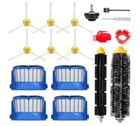 Kit di ricambi e Accessori per iRobot Roomba Serie 600 692 675 677 671 694 614 691 670 615 676 639 621 679 Attacco, 1 Spazzola Principale, 4 Filtro, 6 spazzole Laterali, 1 Ruota Anteriore Girevole