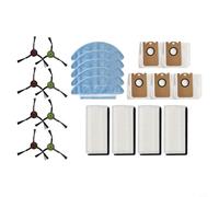 Kit di ricambi per aspirapolvere con filtri, panni mocio, sacchetti per la polvere, spazzole laterali, compatibile con Medion X20 SW+ MD11415 X21 SW+ MD11500, set completo