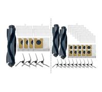 Kit di ricambi per aspirapolvere robot eufy C10 con stazione di svuotamento automatico, set da 13 pezzi: spazzola principale, spazzole laterali, filtri e sacchetti per la polvere da 3,3 l, compatibile