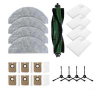 Kit di ricambi per Cecotec per Conga 7490, 7590, 7690, UltimateHome, X-Treme, per Genesis Robot Aspirapolvere - Spazzola principale, spazzole laterali, filtro, panni per mocio e