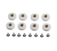 Kit di ricambio a rullo, 8 pezzi con diametro della ruota scanalata da 22,5 mm, per porte scorrevoli in vetro da 3-6 mm di spessore, design con funzionamento fluido