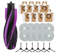 Kit di ricambio compatibile con JONR per P20 Pro, tra cui spazzola principale, spazzole laterali, panno per mocio e sacchetti per la polvere per migliorare le prestazioni di rimozione di sporco e