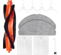 Kit di ricambio compatibile con Xiàomi S20 robot aspirapolvere, set di 10 pezzi di ricambio contiene 1 spazzola principale, 2 cuscinetti mop, 2 filtri HEPA, 4 spazzole laterali, 1 accessorio per la