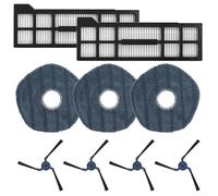 Kit di ricambio completo di filtri spazzole laterali e panni mocio per Eufy X10 PRO per aspirapolvere Omni per mantenere prestazioni ottimali