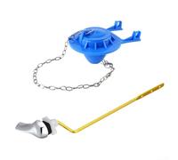 Kit di ricambio con maniglia di scarico e flapper progettato per l'uso a lungo termine nei sistemi igienici convenzionali (blu)