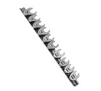 Kit di ricambio da 10 pezzi, set di chiavi metriche con organizer a clip, set estremità aperta da 10 mm a 22 mm per cricchetto da 3/8"