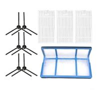 Kit di ricambio filtro spazzola laterale per ZACO V3 V3s V5 V5s V5s Pro set aspirapolvere con 6 spazzole laterali + 3 filtri + 1 filtro primario