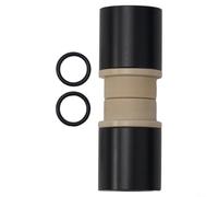 Kit di ricambio in alluminio DU per ammortizzatore posteriore Fox, distanziatore adattatore ammortizzatore da 12,7 mm a 14 mm, per riparazione sospensioni mountain bike, gomma nera e boccole in