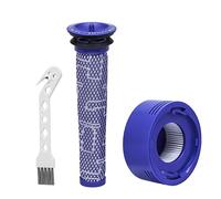 Kit di ricambio per aspirapolvere Dyson V7, V8 Animal e V8 Absolute Cordless Assolute, sostituisce i pezzi 965661-01 e 967478-01, 2 filtri con 1 spazzola