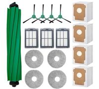Kit di ricambio per aspirapolvere iRobot Roomba Plus 505/405, 16 pezzi, accessori 1 spazzola principale, 3 filtri HEPA, 4 spazzole laterali, 4 sacchetti per la polvere, 4 panni per mocio