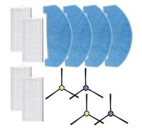 Kit di ricambio per aspirapolvere robot A20 e T20s: 4 spazzole laterali, 4 panni in microfibra per mocio e carta filtrante, compatibile con serie A20/t20s