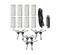 Kit di ricambio per aspirapolvere robot Aonus S8 con spazzola a rullo, spazzole laterali, filtri HEPA, accessori di ricambio compatibili per una pulizia efficiente dei pavimenti dei tappeti, 8 filtri