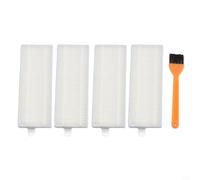 Kit di ricambio per aspirapolvere robot Lefant per modelli U180, M210 Pro, L3, include 4 filtri e spazzola di pulizia per la riduzione della polvere e degli allergeni