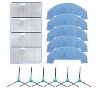 Kit di ricambio per aspirapolvere robot Ultenic per T20 Pro, include spazzole laterali, filtro HEPA e panni per mocio