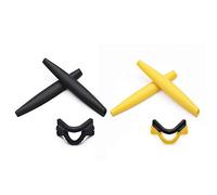 Kit di ricambio per auricolari e naselli in gomma per occhiali da sole Oakley M Frame Series, (Nero e giallo.), Taglia unica