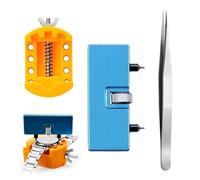 Kit di ricambio per batteria per orologio, set di attrezzi per la rimozione di corde per orologi, kit per rimuovere le maglie di ricambio per cinturino per orologi, strumento di regolazione portatile