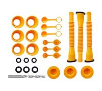 Kit di ricambio per beccuccio - Beccuccio di versamento flessibile | CAPO DI CAVO LANCIATO | Jerry Cans Seal | Guarnizioni per ugello per lattine di carburante a gas | Include coperchio di