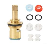 Kit di ricambio per bobina valvola rubinetto con dischi in ceramica rondelle in silicone e O-ring in gomma per riparazione rubinetto bagno cucina