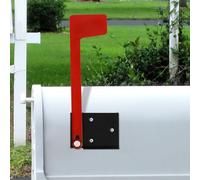 Kit di ricambio per cassetta postale in metallo rosso, con adesivo biadesivo, kit di bandiera professionale di ricambio per cassette postali per montaggio a parete e post-montaggio (1 pezzo)