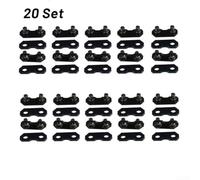 Kit di ricambio per catena per motosega, 20 maglie e cinghie di fissaggio compatibili con tipo H51, S51, H47