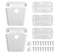 Kit di ricambio per chiavistello di raffreddamento e cerniera compatibile per ghiacciaie da 50-165 litri, include 2 chiusure in plastica, 3 cerniere robuste e 18 viti in acciaio inossidabile per