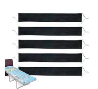 Kit di ricambio per cinghia della sedia | Kit di 5 pezzi in elastico anti-crepa resistente, strisce in tessuto per sedia a sdraio all'aperto | per campeggio casa ufficio terrazza portico vaso