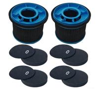 Kit di ricambio per filtro aspirapolvere Bissell per PowerClean per FurGuard 280W per FurFinder 200W Sistema di filtraggio premium senza fili con 2 filtri 4 pre-pad