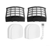 Kit di ricambio per filtro aspirapolvere Shark AZ3900UKT e AZ3900UKTBK, lavabile e riutilizzabile, con 2 cartucce filtranti, 2 filtri in schiuma, 1 spazzola per la pulizia