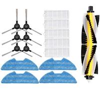 Kit di ricambio per filtro di pulizia, set di parti di ricambio per robot mocio, filtro + spazzola laterale + spazzola principale per Proscenic 811GB 911S