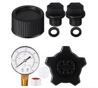 Kit di ricambio per filtro piscina con manometro e tappo di scarico compatibile con S244T, S270T, ECX270861