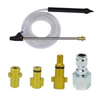 Kit di ricambio per idropulitrice ad alta pressione per sabbiatura e sabbiatura a umido per Karcher per Huter per Lavor, lancia idropulitrice con tubo sifone trasparente (B)
