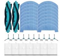 Kit di ricambio per mocio Lubluelu L15 e BPMIO B15, 2 spazzole a rullo, 14 filtri, 16 panni per mocio