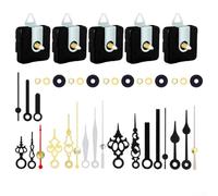 Kit di ricambio per orologio al quarzo silenzioso, movimento ad alta coppia alimentato a batteria, con 3 paia di orologi da parete e progetti di decorazione per la casa