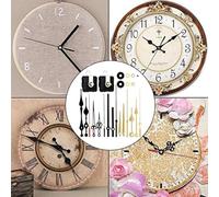 Kit di ricambio per orologio da parete con funzionamento silenzioso, due movimenti al quarzo a albero lungo e cinque lancette per progetti creativi