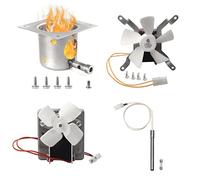 Kit di ricambio per Pit Boss e Traeger Pellet Grill Smoker, include motore a coclea 2.0 giri/min, ventola a induzione, asta calda dell'accensione con fusibile, accessori per pentole con viti