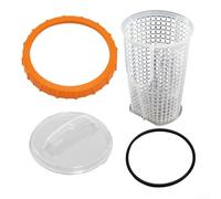 Kit di ricambio per pompa filtro a sabbia per piscina coperchio e cestello compatibile con 58486 58497 58499 parti del sistema di filtraggio per piscine dado di bloccaggio arancione e guarnizione in