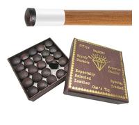 Kit di ricambio per punte per bastone da piscina,punte per bastone da piscina,50 x punte di ricambio per bastone da piscina - Kit di punte per bastone di forniture per coda da biliardo con scatola