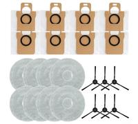 Kit di ricambio per robot aspirapolvere JONR P20 PRO con panno mocio, sacchetti per la polvere e spazzole laterali, pulizia uniforme (B)