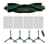 Kit di ricambio per Roomba 105 e per COMBO con spazzola a rullo, spazzole laterali e filtro, compatibile con ROOMBA Essential, per VAC 2 e per modelli Combo Y0140, Y0110, Y054020, Q0520, Q0120 A