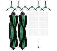 Kit di ricambio per Roomba Combo per Essential per Vac Q0120 Y0140 Y0112 Q052, 2 spazzole a rullo, 6 filtri, 6 sacchetti per la polvere, 1 strumento di pulizia