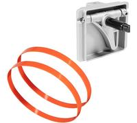 Kit di ricambio per sega a nastro in ghisa da 35,6 cm, cerniera superiore in lega e staffa di montaggio compatibile con Jet #100016A-1 + 2 pneumatici per sega a nastro in uretano per Delta, Jet