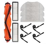 Kit di ricambio per spazzole laterali e spazzole principali per robot aspirapolvere S40/OV81, accessori in nylon e plastica, accessori in microfibra per una pulizia approfondita del pavimento della