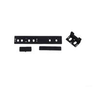 Kit di ricambio per sportello del frigorifero integrato con staffe resistenti, facile da installare, fissaggio per porte del congelatore nascoste, bianco (nero)
