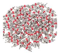 Kit di ricambio per stelo della valvola, 100 pezzi, nucleo della valvola del pneumatico di alta qualità, universale, per auto, camion, moto e biciclette