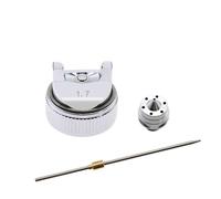 Kit di ricambio per ugelli da 1,4 mm/1,7 mm/2,0 mm per pistola a spruzzo HVLP - Set di tappi d'aria e ugelli in acciaio inossidabile per H-827 e pistole a spruzzo compatibili - Robusto kit di