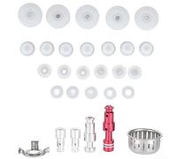 Kit di ricambio per valvola galleggiante per pentola a pressione, guarnizione in silicone per anello per guarnizione del coperchio e accessori per cappello galleggiante, compatibile con pentole a